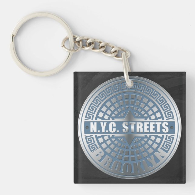 Llavero Manhole Covers Brooklyn (Frente)