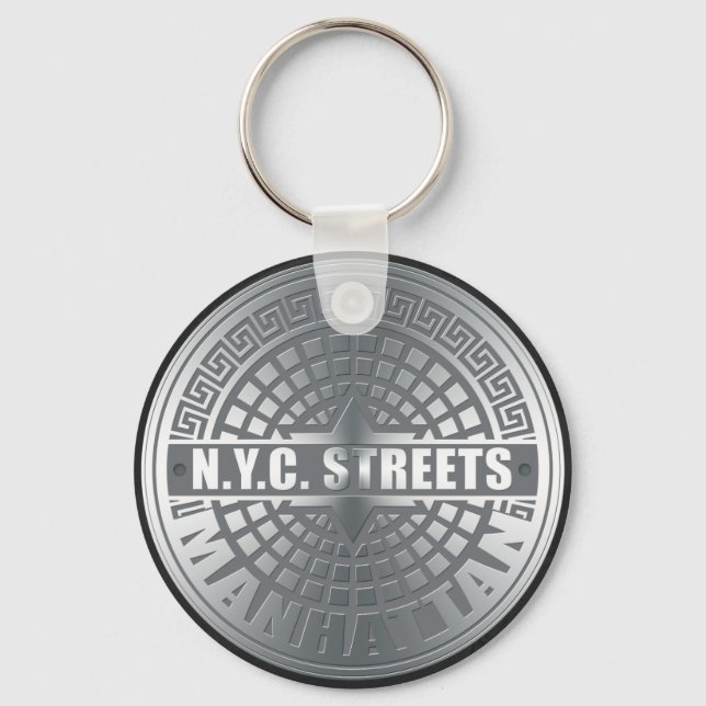 Llavero Manhole Covers Manhattan (Anverso)