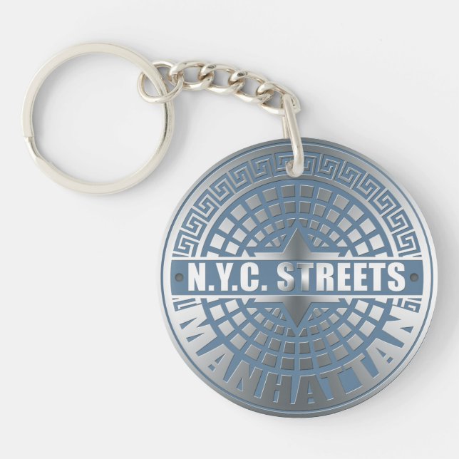 Llavero Manhole Covers Manhattan (Frente)