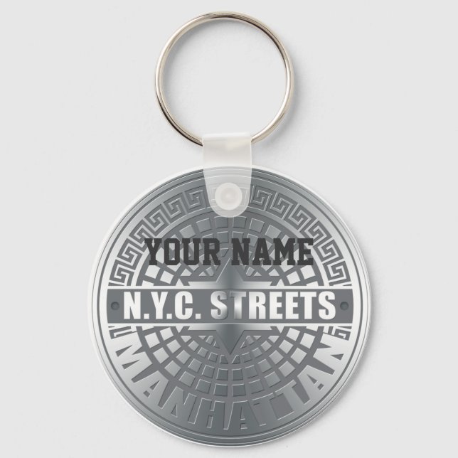 Llavero Manhole Covers Manhattan (Anverso)