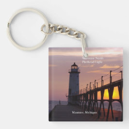Llavero Manistee North Pierhead Light Key