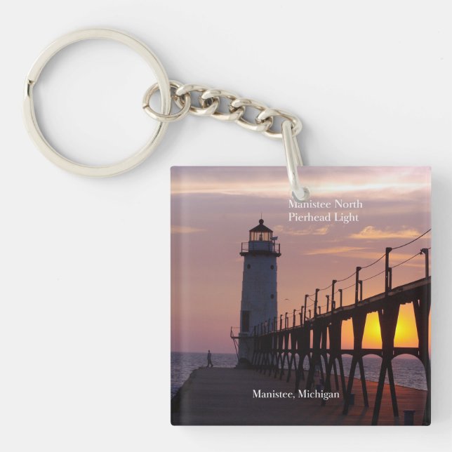 Llavero Manistee North Pierhead Light Key (Frente)
