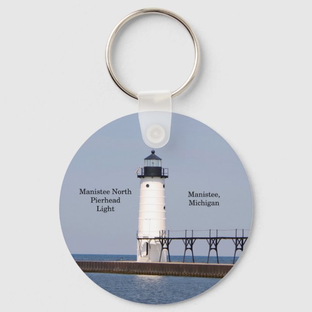 Llavero Manistee North Pierhead Light Key (Anverso)
