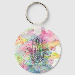 Llavero Mano de HAMSA del símbolo Fátima