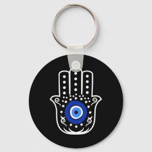 Llavero Mano de Hamsa Fatima Ojo de Tigre Turco Protección