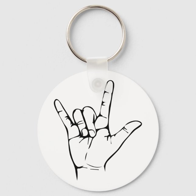 Llavero Mano de rock (Anverso)