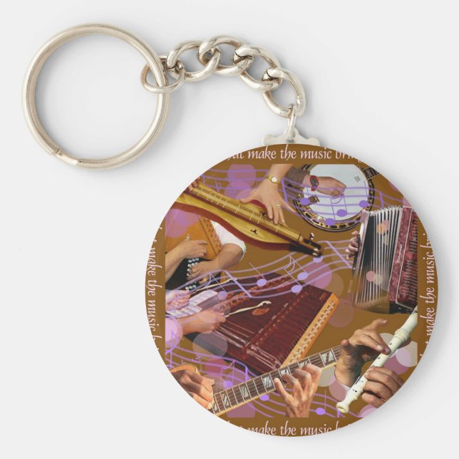 Llavero Manos que hacen la música... hacer la felicidad (m (Frente)