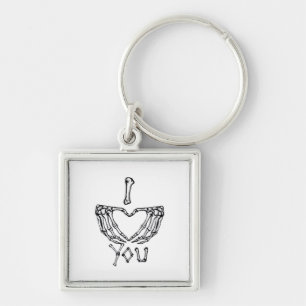 Llavero Manos Skeleton Haciendo Un Corazón