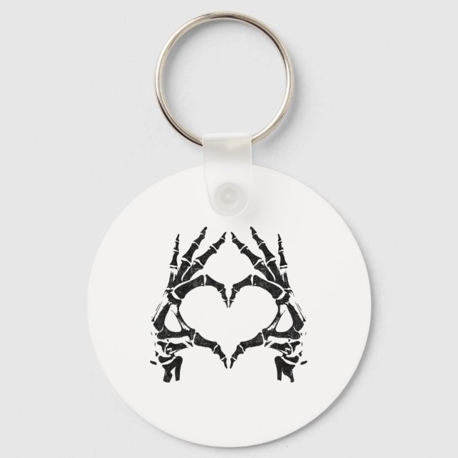 Llavero Manos Skeleton Heart - Halloween - Manos Skeleton (Anverso)