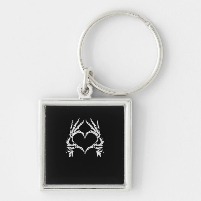 Llavero Manos Skeleton Heart - Halloween - Manos Skeleton (Frente)