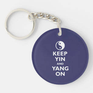 Llavero Mantén a Yin y a Yang.