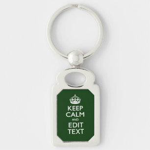 Llavero Mantén La Calma Personalizada Y Tu Texto Decoració