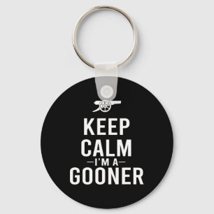 Llavero Mantén la calma, soy una camiseta de Gooner