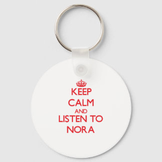 Llavero Mantén la calma y escucha a Nora