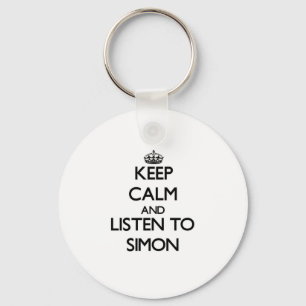 Llavero Mantén la calma y escucha a Simon
