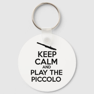 Llavero Mantén La Calma Y Juega Al Piccolo