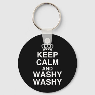 Llavero Mantén la Calma y Washy Washy divertido Cruise Shi