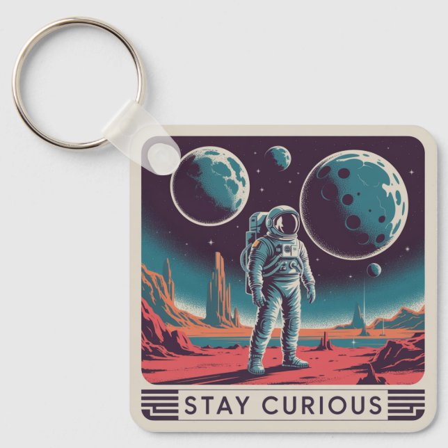 Llavero Mantén la curiosidad (Anverso)