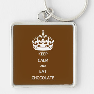 LLAVERO MANTENER CALMA COMER CHOCOLATE