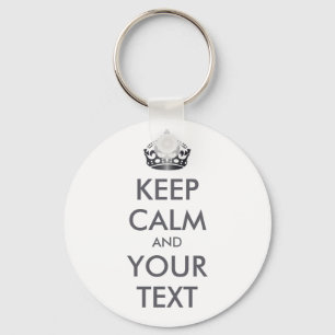 Llavero MANTENER CALMA Y TU TEXTO - texto personalizado