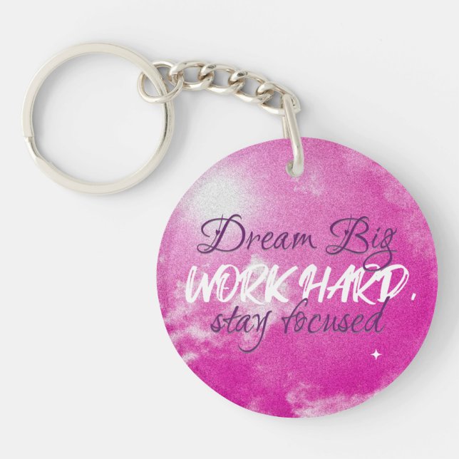 Llavero Mantener la cadena clave Focus con el código Qr de (Frente)