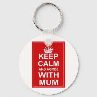 Llavero Mantener La Calma Y Aceptar La Mamá