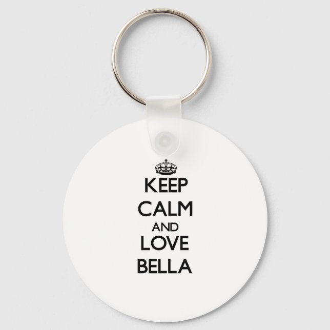 Llavero Mantener la calma y amar a Bella (Anverso)
