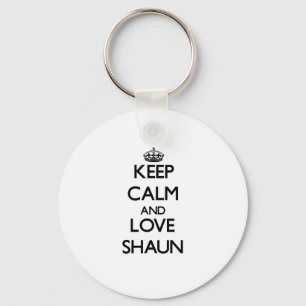 Llavero Mantener la calma y amar a Shaun