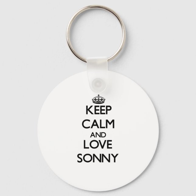 Llavero Mantener la calma y amar a Sonny (Anverso)