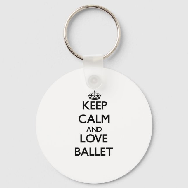 Llavero Mantener la calma y amar el ballet (Anverso)
