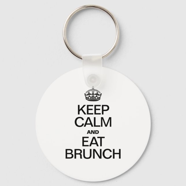 LLAVERO MANTENER LA CALMA Y COMER BRUNCH (Anverso)