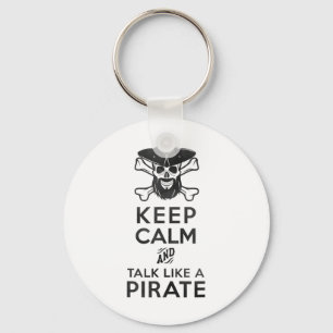 Llavero Mantener La Calma Y Hablar Como Un Clic Pirata Aju