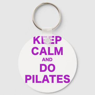 Llavero Mantener la calma y hacer pilates
