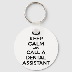 Llavero Mantener la calma y llamar a un asistente dental