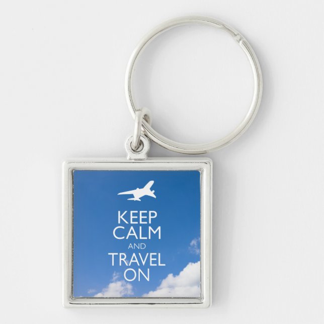 LLAVERO MANTENER LA CALMA Y VIAJAR (Frente)