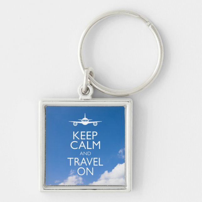 LLAVERO MANTENER LA CALMA Y VIAJAR (Frente)
