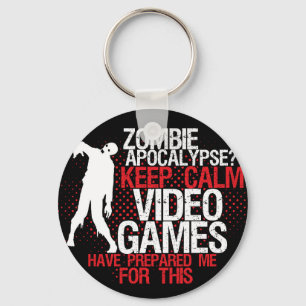 Llavero Mantener la calma Zombie Apocalypse Funny Gamers K