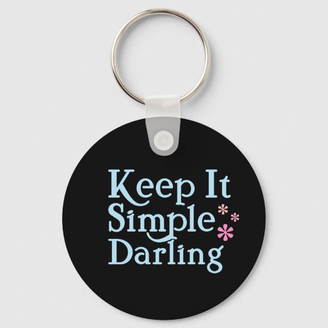 Llavero Mantener la clave simple (Anverso)