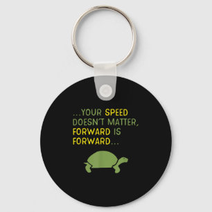 Llavero Mantener la tortuga hacia delante - Motivación pos