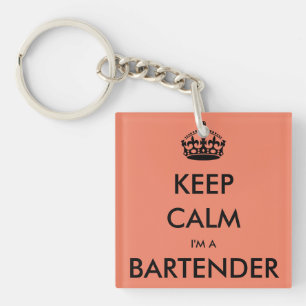 LLAVERO MANTENGA CALMA, SOY BARTENDER