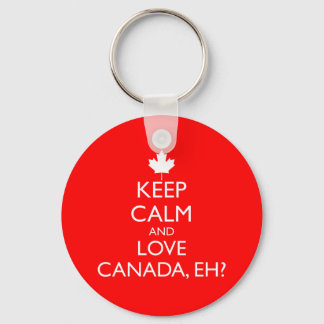 LLAVERO MANTENGA CALMA Y AME A CANADÁ, ¿EH?