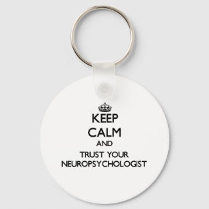 Llavero Mantenga la calma y confíe en su neuropsicólogo