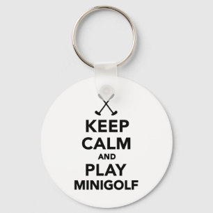 Llavero Mantenga la calma y juegue al minigolf