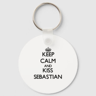 Llavero Mantenga tranquilo y beso Sebastian