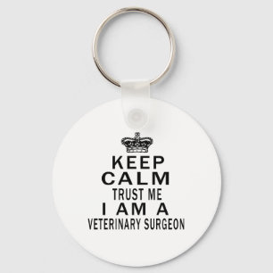 Llavero Mantengan la calma Créanme Soy un CIRUJANO VETERIN