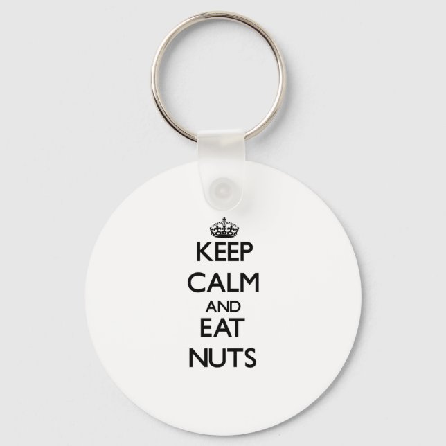Llavero Mantente tranquilo y come nueces (Anverso)