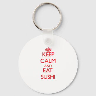 Llavero Mantente tranquilo y come sushi