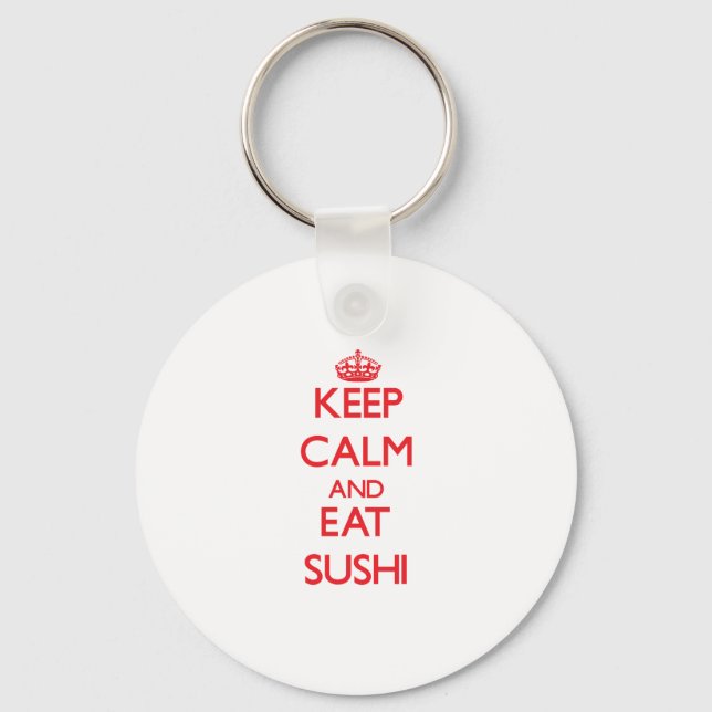 Llavero Mantente tranquilo y come sushi (Anverso)