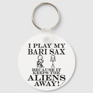 Llavero Mantiene a los extranjeros alejados de Bari Sax