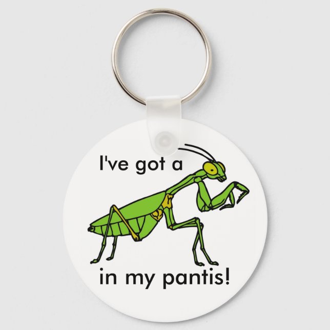 Llavero ¡Mantis en mi Pantis! (Anverso)